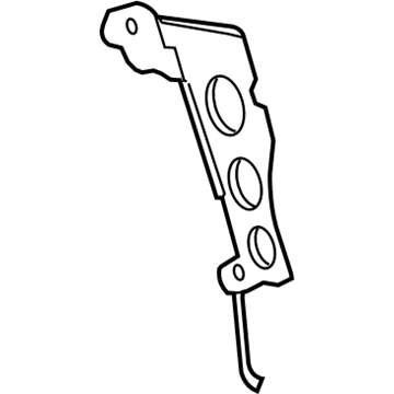 86212-06050 Toyota Receiver Mount Bracket, Driver Side Illustration 1 of 1