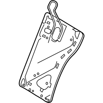 71018-02330 Toyota Seat Back Frame, Driver Side Illustration 1 of 1