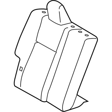 71077-02W10-B2 Toyota Seat Back Cover, Gray, Passenger Side Illustration 1 of 1