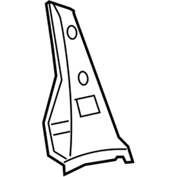 61711-33070 Toyota Outer Reinforcement, Passenger Side Illustration 1 of 1