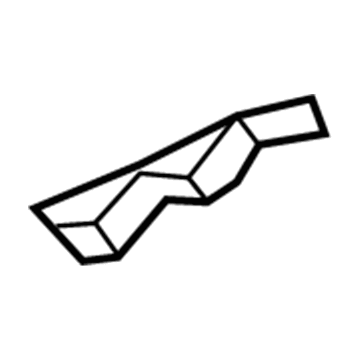 55724-06120 Toyota Cowl Top Panel Side Reinforcement, Driver Side Illustration 1 of 1