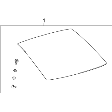 Scion 68105-21190 Lift Gate Glass