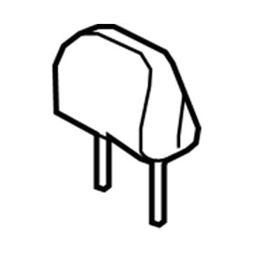 71910-02F51-B0 Toyota Headrest, Gray, Front Illustration 1 of 1