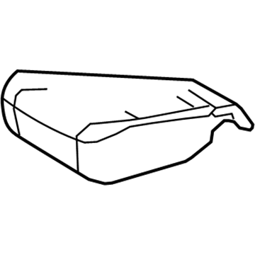 71512-02260 Toyota Seat Cushion Pad, Driver Side Illustration 1 of 1