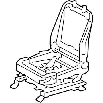 71120-02140 Toyota Seat Frame, Driver Side Illustration 1 of 1