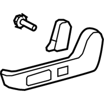 71812-02380-B0 Toyota Outer Cover, Gray, Driver Side Illustration 1 of 1