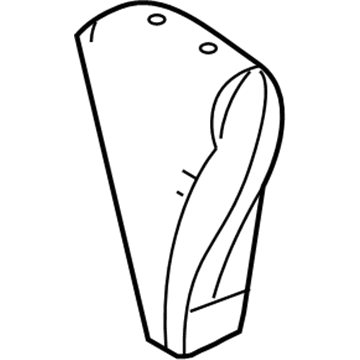 71552-02411 Toyota Seat Back Pad, Driver Side Illustration 1 of 1
