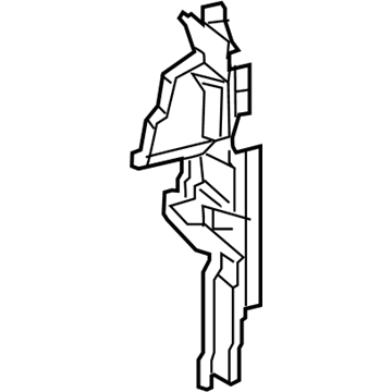 16593-25040 Toyota Air Guide, Passenger Side Illustration 1 of 1