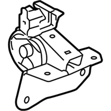 12306-28091 Toyota Side Mount Bracket, Driver Side Illustration 1 of 1