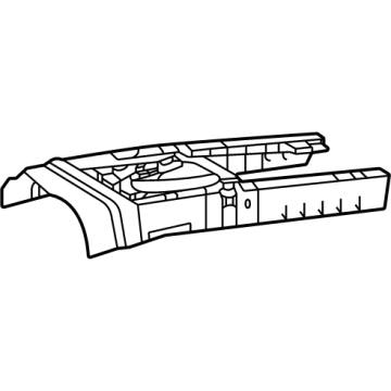 58102-04060 Toyota Reinforcement Sub-Assembly, Front Floor Illustration 1 of 1