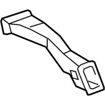 58861-06060 Toyota Rear Duct, Center Illustration 1 of 1