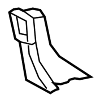 87201-06440 Toyota Floor Duct, Passenger Side Illustration 1 of 1
