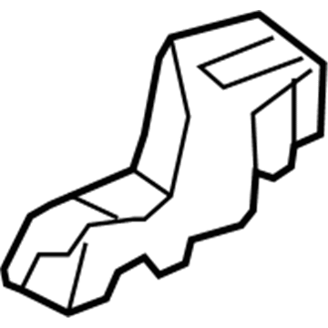 87201-06430 Toyota Floor Duct, Driver Side Illustration 1 of 1