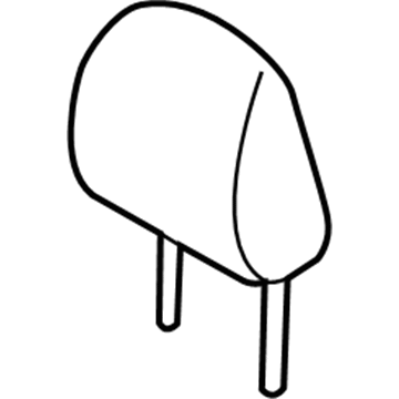 71910-47180-B4 Toyota Headrest, Gray, Front Illustration 1 of 1