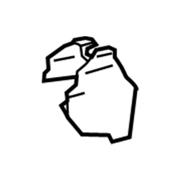 72158-47040-B0 Toyota Track Cover, Gray, Inner Driver Side Illustration 1 of 1