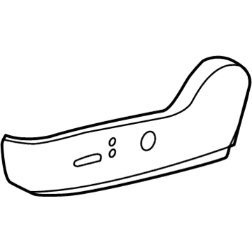 71812-47120-B0 Toyota Outer Cover, Gray, Driver Side Illustration 1 of 1