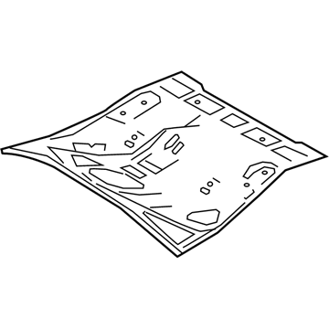 58211-06330 Toyota Pan, Center Floor, Rear Illustration 1 of 1