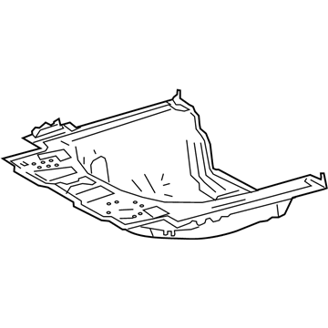 Toyota 58301-06910 Pan Sub-Assembly, Rear Floor 58301-06910 Toyota Pan Sub-Assembly, Rear Floor Illustration 1 of 1