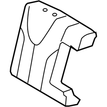 71077-33880-E2 Toyota Seat Back Cover, Passenger Side Illustration 1 of 1