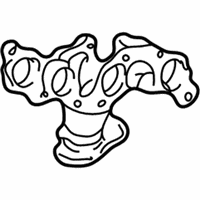 Toyota Sienna Catalytic Converter - 17104-20010 Manifold Sub-Assembly, Exhaust, Passenger Side