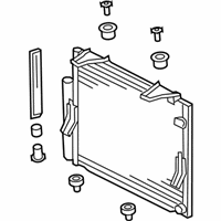 Toyota Sequoia A/C Condenser - 88460-0C101 Condenser Assembly