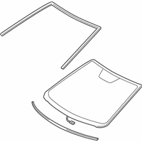 Toyota Camry Windshield - 56101-06172 Windshield, Front