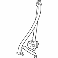 Toyota Echo Seat Belt - 73210-52110-C1 Lap & Shoulder Belt, Black, Passenger Side