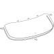 Toyota 68105-0E120 Lift Gate Glass, Rear