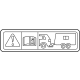 Toyota 74584-60060 Label, Towing Caution Toyota 74584-60060 Label, Towing Caution