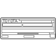 Toyota 11298-25290 Label, Emission Control Information Toyota 11298-25290 Label, Emission Control Information