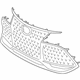 Toyota 53102-07110 Grille Assembly, Black, Lower Toyota 53102-07110 Grille Assembly, Black, Lower