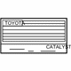 Toyota 11298-37360 Emission Label