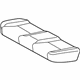 Toyota 71075-47080-B2 Cushion Cover, Gray, Rear