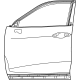 Toyota 67001-0E171 Door Shell, Passenger Side