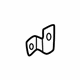 Toyota 58139-17010 Rail Assembly Retainer Plate