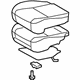 Toyota 71001-1AW30-B3 Seat Cushion Pad, Gray, Passenger Side