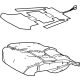 Toyota 71511-35180 Pad, Front Seat Cushion