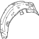 Toyota 65637-62010 Wheelhouse Liner, Passenger Side