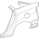 Toyota 61611-62020 Quarter Panel, Passenger Side
