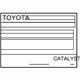 Toyota 11298-22105 Emission Label