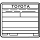 Toyota 11298-37700 Emission Label