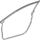 Toyota 67861-62020 Door Weatherstrip, Passenger Side