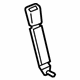 Toyota 73380-0C030-B0 Buckle End, Gray, Inner Passenger Side