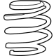 Toyota 48131-0E620 Spring, Front Toyota 48131-0E620 Spring, Front