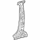 Toyota 61303-07900 Center Pillar Reinforcement, Upper Passenger Side