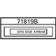 Toyota 71819-12020-P3 Air Bag Label