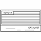 Toyota 11298-21030 Emission Label