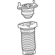 Toyota 48680-62020 Strut Mount, Driver Side