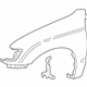 Toyota 53802-04070 Fender, Front Driver Side