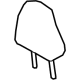 Toyota 71940-12J01-C3 Headrest, Outer, Rear
